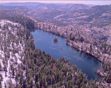 MIWOK Lake approximately 10 miles NE of Hetch Hetchy Dam.  Photo taken by Greg Lawler, former MIWOK Leader