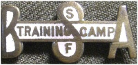 Training Camp Pin, c 1918, Image Courtesy of the Adam Lombard Camp Collection