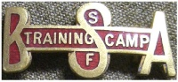 Training Camp Pin, c 1918, Image Courtesy of the Adam Lombard Camp Collection